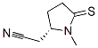 2-Pyrrolidineacetonitrile,1-methyl-5-thioxo-,(2s)-(9ci)Structure,479411-61-5Structure 2-Pyrrolidineacetonitrile,1-methyl-5-thioxo-,(2s)-(9ci) Structure,479411-61-5Structure