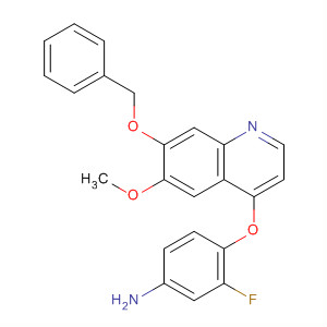 4-(7-(Benzyloxy)-6-methoxyquinolin-4-yloxy)-3-fluorobenzenamine Structure,479690-04-5Structure