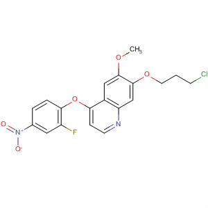 3-Fluoro-4-{[7-(3-chloropropyl)-6-methoxy-4-quinolyl]oxy}nitrobenzene Structure,479690-09-0Structure