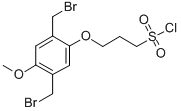 3-[2,5-Bis(bromomethyl)-4-methoxyphenoxy]-1-propanesulfonyl chloride Structure,480439-40-5Structure