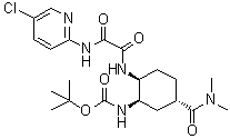 Carbamic acid, n-[(1r,2s,5s)-2-[[2-[(5-chloro-2-pyridinyl) amino]-2-oxoacetyl]amino]-5-[(dimethylamino)carbonyl]cyclohexyl]-, 1,1-dimethylethyl ester Structure,480452-36-6Structure