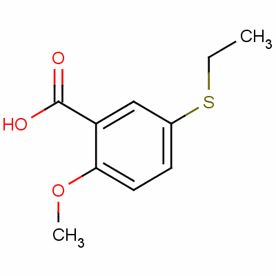 5-(Ethylthio)-2-methoxybenzoic acid Structure,4816-23-3Structure