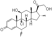 Clocortolone Structure,4828-27-7Structure