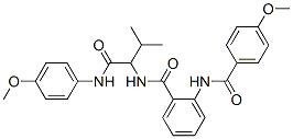 (9ci)-2-[(4-甲氧基苯甲?；?氨基]-n-[1-[[(4-甲氧基苯基)氨基]羰基]-2-甲基丙基]-苯甲酰胺結(jié)構(gòu)式_485810-14-8結(jié)構(gòu)式