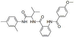 (9ci)-n-[1-[[(2,4-二甲基苯基)氨基]羰基]-2-甲基丙基]-2-[(4-甲氧基苯甲酰基)氨基]-苯甲酰胺結(jié)構(gòu)式_485810-16-0結(jié)構(gòu)式