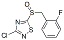 3-Chloro-5-(2-fluorobenzylsulfinyl)-1,2,4-thiadiazole Structure,486997-72-2Structure