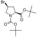 (2S)-n-boc-順式-4-溴-l-脯氨酸叔丁酯結(jié)構(gòu)式_487048-27-1結(jié)構(gòu)式