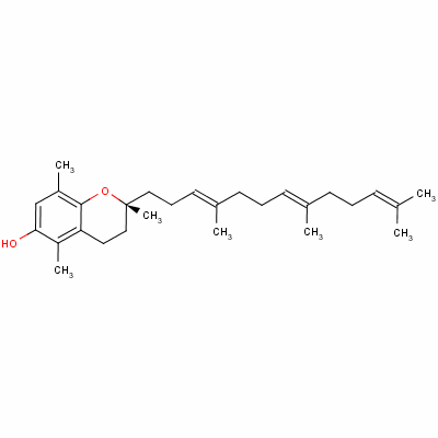 (2R)-3,4-dihydro-2,5,8-trimethyl-2-[(3e,7e)-4,8,12-trimethyl-3,7,11-tridecatrien-1-yl]-2h-1-benzopyran-6-ol Structure,490-23-3Structure