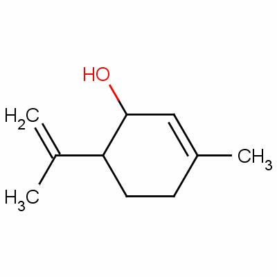 2-Cyclohexen-1-ol, 3-methyl-6-(1-methylethenyl)- Structure,491-05-4Structure