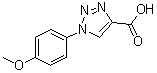 1-(4-Methoxy-benzyl)-1H-[1,2,3]triazole-4-carboxylic acid Structure,4916-13-6Structure