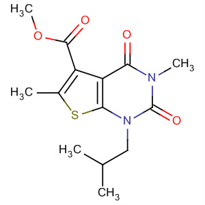 Methyl 1-isobutyl-3,6-dimethyl-2,4-dioxo-1,2,3,4-tetrahydrothieno[2,3-d]pyrimidine-5-carboxylate Structure,491613-98-0Structure