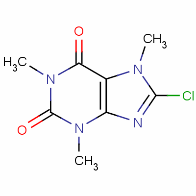 8-Chloro-3,7-dihydro-1,3,7-trimethyl-1h-purine-2,6-dione Structure,4921-49-7Structure