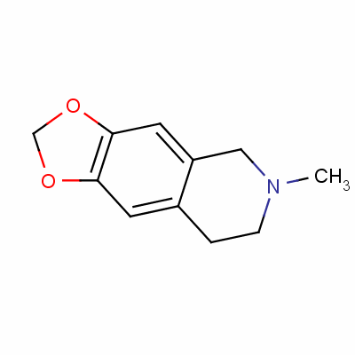 6-Methyl-5,6,7,8-tetrahydro-[1,3]dioxolo[4,5-g]isoquinoline Structure,494-55-3Structure