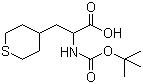 N-(tert-butoxycarbonyl)-3-(tetrahydro-2h-thiopyran-4-yl)alanine Structure,494210-67-2Structure