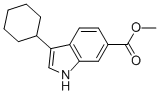 3-Cyclohexyl-1h-indole-6-carboxylic acid methyl ester Structure,494799-18-7Structure