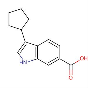 3-Cyclopentylindole-6-carboxylic acid Structure,494799-36-9Structure