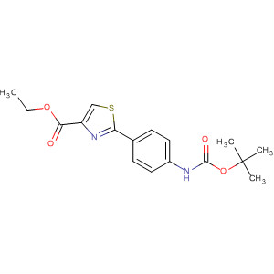 Ethyl 2-(4-(tert-butoxycarbonylamino)phenyl)thiazole-4-carboxylate Structure,494854-19-2Structure