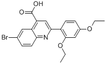 6-Bromo-2-(2,4-diethoxyphenyl)quinoline-4-carboxylic acid Structure,494860-96-7Structure