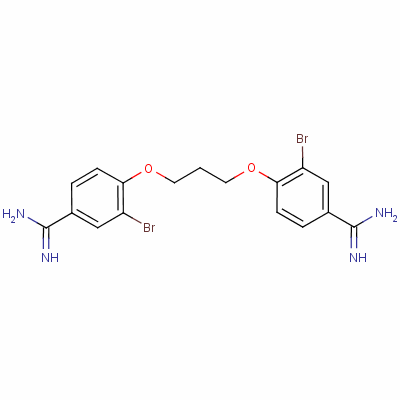 雙溴丙脒結(jié)構(gòu)式_496-00-4結(jié)構(gòu)式