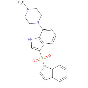 3-(1H-indol-1-ylsulfonyl)-7-(4-methyl-1-piperazinyl)-1h-indole Structure,497963-68-5Structure