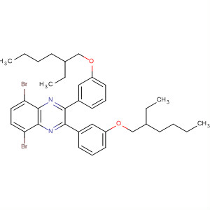 5,8-Dibromo-2,3-bis(3-(2-ethylhexyloxy)phenyl)quinoxaline Structure,498572-73-9Structure