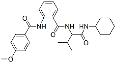 (9ci)-n-[1-[(環(huán)己基氨基)羰基]-2-甲基丙基]-2-[(4-甲氧基苯甲?；?氨基]-苯甲酰胺結(jié)構(gòu)式_499105-06-5結(jié)構(gòu)式