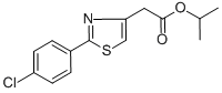 2-[2-(4-氯苯基)-1,3-噻唑-4-基]乙酸異丙酯結(jié)構(gòu)式_499771-13-0結(jié)構(gòu)式