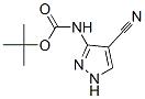 Carbamic acid,(4-cyano-1h-pyrazol-3-yl)-,1,1-dimethylethyl ester (9ci) Structure,500024-60-2Structure