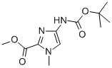 Methyl 4-(tert-butoxycarbonylamino)-1-methyl-1h-imidazole-2-carboxylate Structure,500701-36-0Structure