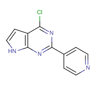 4-Chloro-2-(4-pyridinyl)-7h-pyrrolo[2,3-d]pyrimidine Structure,500736-06-1Structure