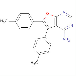 5,6-Bis(4-methylphenyl)-furo[2,3-d]pyrimidin-4-amine Structure,501693-54-5Structure