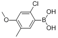 2-Chloro-4-methoxy-5-methyl-benzeneboronic acid Structure,502159-66-2Structure