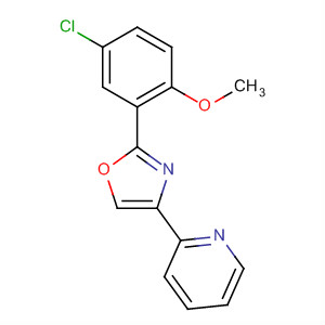 2-(5-Chloro-2-methoxyphenyl)-4-(pyridin-2-yl)-1,3-oxazole Structure,502422-47-1Structure