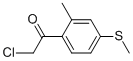 Ethanone,2-chloro-1-[2-methyl-4-(methylthio)phenyl ]-(9ci) Structure,502484-70-0Structure