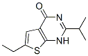 Thieno[2,3-d]pyrimidin-4(1h)-one, 6-ethyl-2-(1-methylethyl)- (9ci) Structure,502649-06-1Structure