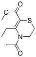 2H-1,4-thiazine-6-carboxylicacid,4-acetyl-5-ethyl-3,4-dihydro-,methylester(9ci) Structure,503302-21-4Structure