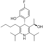 (αR,4S)-(9CI)-5-丁基-4-(4-氟-2-羥基苯基)-α-甲基-2,6-雙(1-甲基乙基)-3-吡啶甲醇結(jié)構(gòu)式_503610-08-0結(jié)構(gòu)式