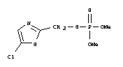Dithiophosphoric acid s-(5-chloro-2-thiazolylmethyl)o,o-dimethyl ester Structure,50398-69-1Structure