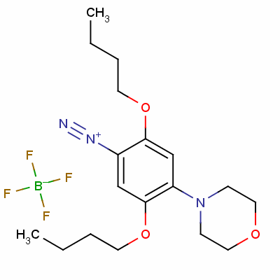 2,5-Dibutoxy-4-(4-morpholinyl)benzenediazonium tetrafluoroborate Structure,50543-78-7Structure