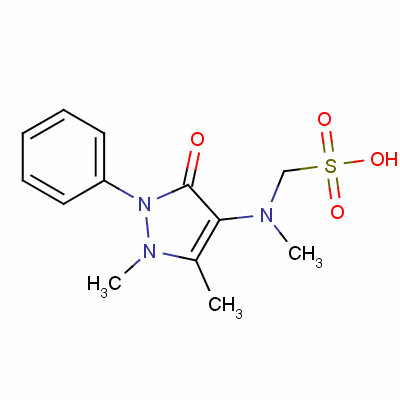 [(2,3-Dihydro-1,5-dimethyl-3-oxo-2-phenyl-1h-pyrazol-4-yl)methylamino]methanesulphonic acid Structure,50567-35-6Structure