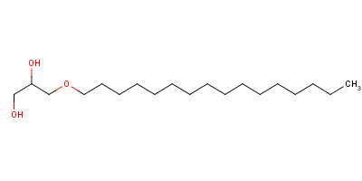 1-O-hexadecyl-sn-glycerol Structure,506-03-6Structure