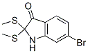 6-Bromo-1,2-dihydro-2,2-bis(methylthio)-3h-indol-3-one Structure,50630-71-2Structure