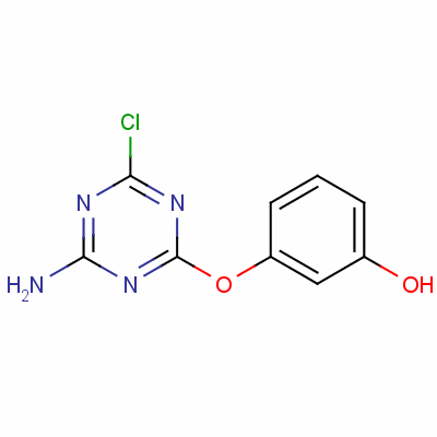 3-[(4-Amino-6-chloro-1,3,5-triazin-2-yl)oxy]phenol Structure,50643-39-5Structure