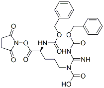 [(S)-5-[(2,5-dioxo-1-pyrrolidinyl)oxy]-5-oxo-4-[[(benzyloxy)carbonyl ]amino]pentyl ][imino[[(benzyloxy)carbonyl ]amino]methyl ]carbamic acid Structure,50715-13-4Structure