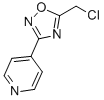 4-[5-(Chloromethyl)-1,2,4-oxadiazol-3-yl]pyridine Structure,50737-35-4Structure