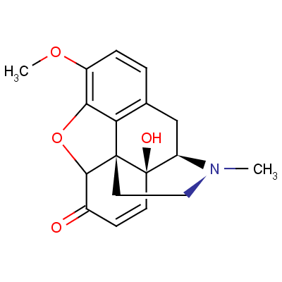 羥考酮相關(guān)物質(zhì)A結(jié)構(gòu)式_508-54-3結(jié)構(gòu)式