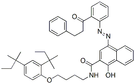 N-[4-(2,4-di-tert-pentylphenoxy)butyl ]-1-hydroxy-4-[2-(3-phenylpropionyl)phenylazo]-2-naphthamide Structure,50886-16-3Structure