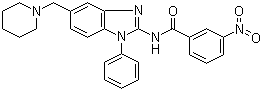 N-(1-phenyl-5-[(piperidin-1-yl)methyl]-1h-benzimidazol-2-yl)-3-nitrobenzamide Structure,509093-77-0Structure