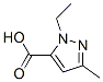 1-乙基-3-甲基-1H-吡唑-5-羧酸結構式_50920-65-5結構式