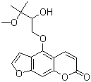 4-(2-羥基-3-甲氧基-3-甲基丁氧基)-7H-呋喃并[3,2-G][1]苯并吡喃-7-酮結(jié)構(gòu)式_50927-97-4結(jié)構(gòu)式